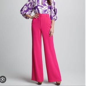 Alice and Olivia Pink wide leg pants